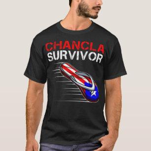 Camiseta Funny Chancla Survivor Español México Puerto Rico