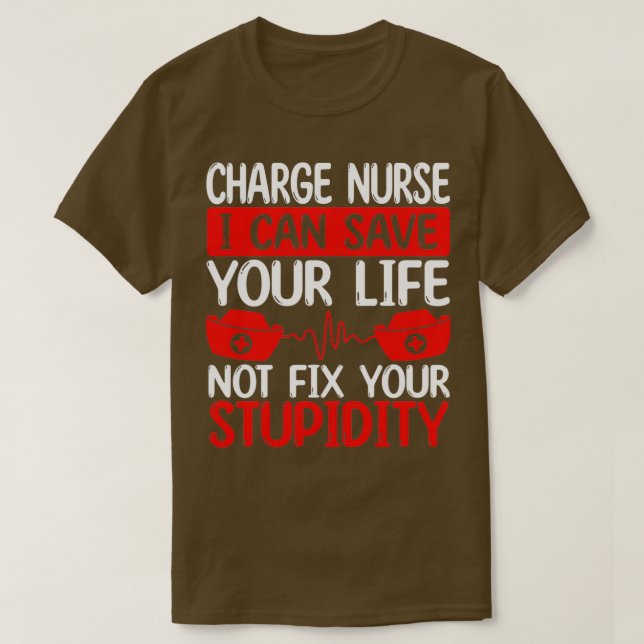 Camiseta Funny Chaos Coordinator Charge Nurse for Work (Diseño del anverso)