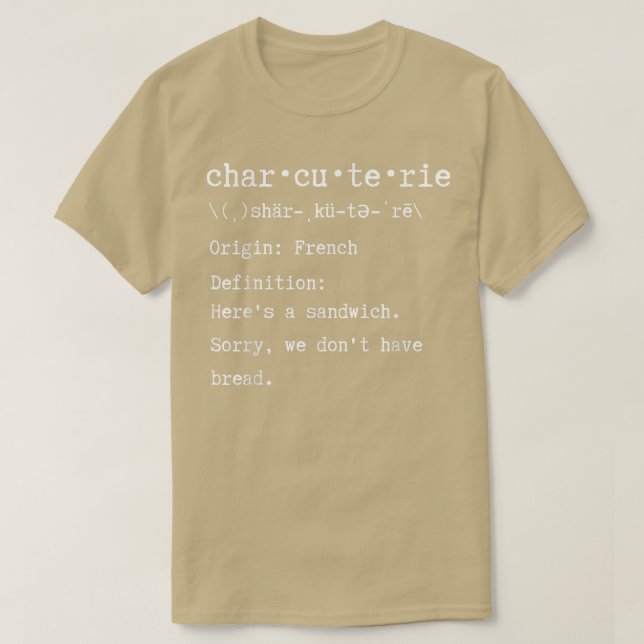 Camiseta Funny Charcuterie Board Foodie Food Lover Humor Jo (Diseño del anverso)
