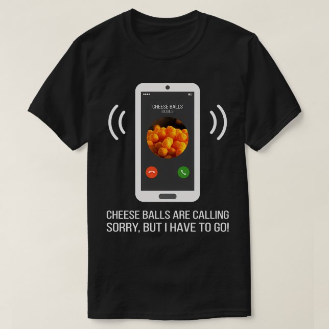 Camiseta Funny Cheese Balls Lover Gift (Diseño del anverso)