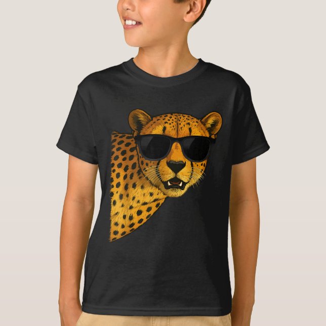 Camiseta Funny Cheetah Art For Men Women Kids Animal Safari (Anverso)