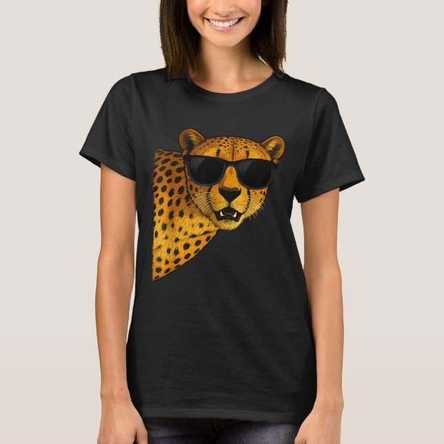 Camiseta Funny Cheetah Art For Men Women Kids Animal Safari (Anverso)
