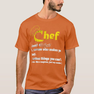 Camiseta Funny Chef Definition Cook Cooking Gifts for Chef