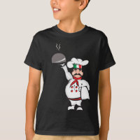 Funny chef italiano camarero comida pizzería itali