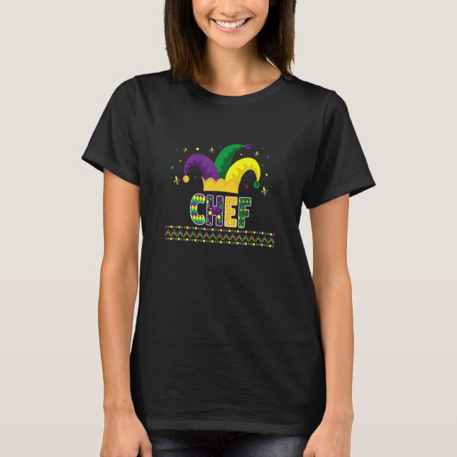 Camiseta Funny Chef Mardigras Cute Chef (Anverso)