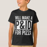 Camiseta Funny Chemical Engineer Pizza P&ID<br><div class="desc">Funny Chemical Engineer Pizza P&ID</div>