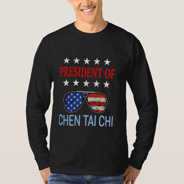 Camiseta Funny Chen Tai Chi Curando A Terapista De Bandera  (Anverso)