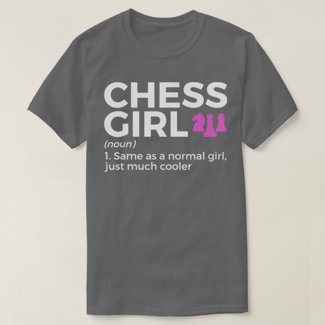 Camiseta Funny Chess Chica Definition Chess Chess Player (Diseño del anverso)