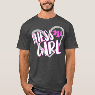 Camiseta Funny Chess Chica Heart Chess