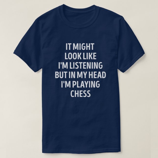 Camiseta Funny Chess Player Pun (Diseño del anverso)