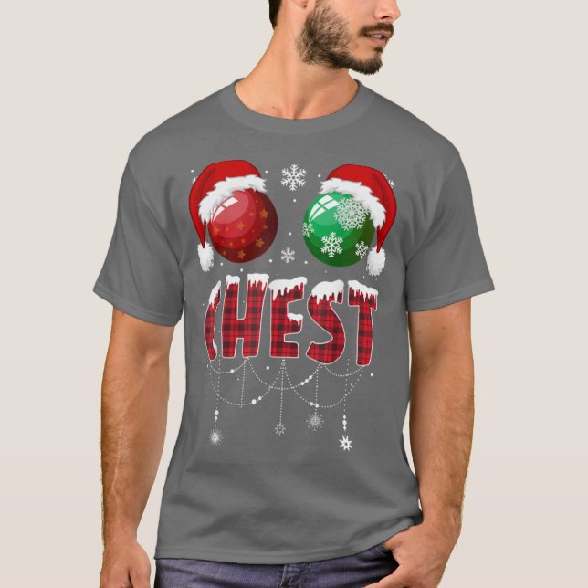 Camiseta Funny Chest Nuts Couples Christmas Chest Nuts Adul (Anverso)
