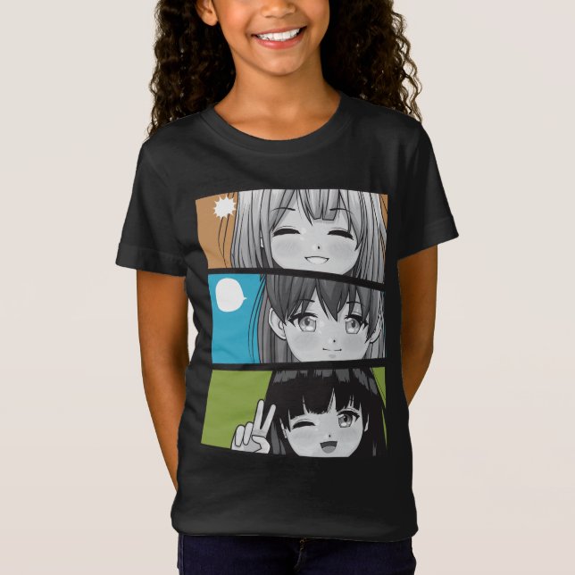 Camiseta Funny Chica de anime estética japonesa Kawaii Otak (Anverso)