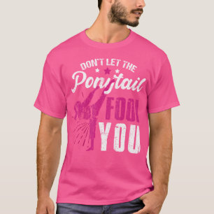 Camiseta Funny Chica de cola de ponitail Karate Taekwondo J