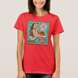 Camiseta Funny Chica de Navidades de torta de fruta - Retro