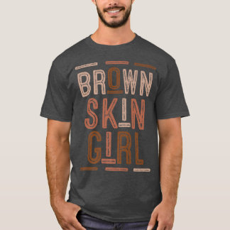 Camiseta Funny Chica de piel marrón regalo Melanin Queen Ju
