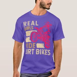 Camiseta Funny Chica Dirt Bike Art Para Mujeres Sport Motor