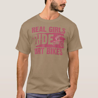 Camiseta Funny Chica Dirt Bike Art Para Mujeres Sport Motor