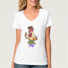 Camiseta Funny Chicken Rise and Fly” T-Shirt