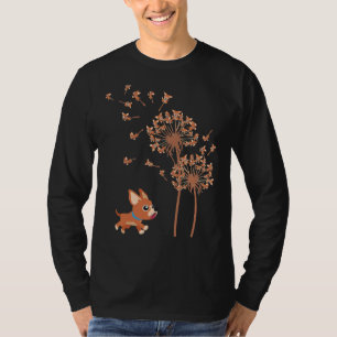 Camiseta Funny Chihuahua Dandelion Flower Cute graciosa Chi