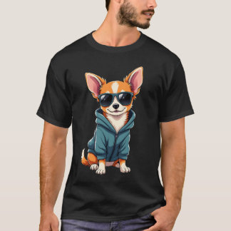 Camiseta Funny Chihuahua Dog Easily Distracted By Large Dog