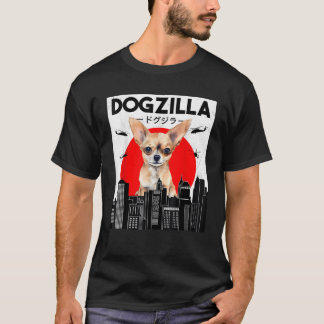 Camiseta Funny Chihuahua Dogzilla Japanese For Dog Owners D