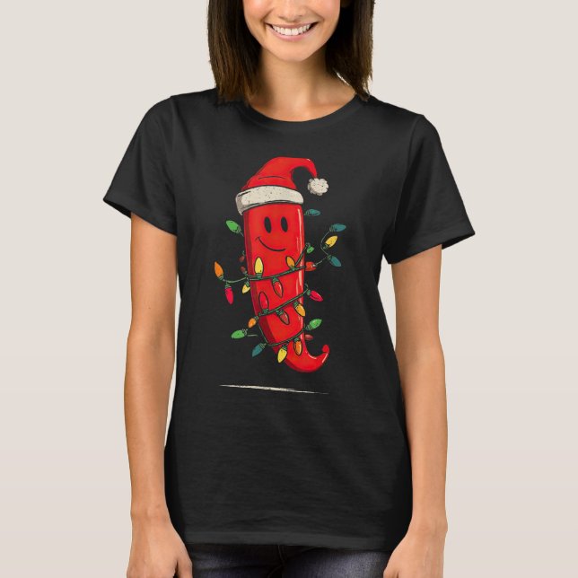 Camiseta Funny Chili Pepper Christmas Graphics Lights Lover (Anverso)