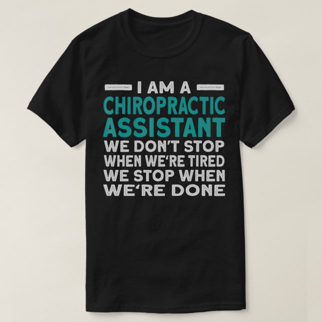 Camiseta Funny Chiropractic Assistant (Diseño del anverso)