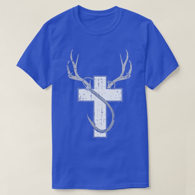 Camiseta Funny Christian Hunting Fishing Lover Gift For Men (Diseño del anverso)