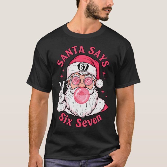 Camiseta Funny Christmas 67 Meme Brain Rot Santa Claus Xmas (Anverso)