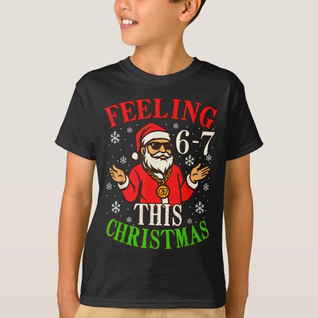 Camiseta Funny Christmas 6-7 67 Six Seven Christmas Kids Te (Anverso)