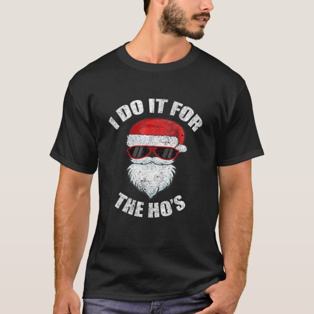 Camiseta Funny Christmas Adult Naughty Dirty Pajama Ho Pj (Anverso)