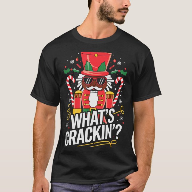 Camiseta Funny Christmas African American Nutcracker Men Wo (Anverso)