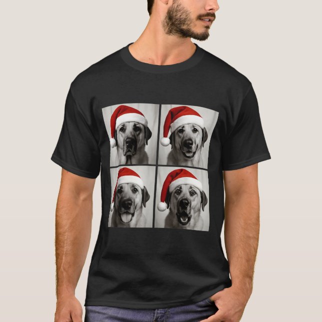 Camiseta Funny Christmas Anatolian Shepherd Santa Dog Photo (Anverso)