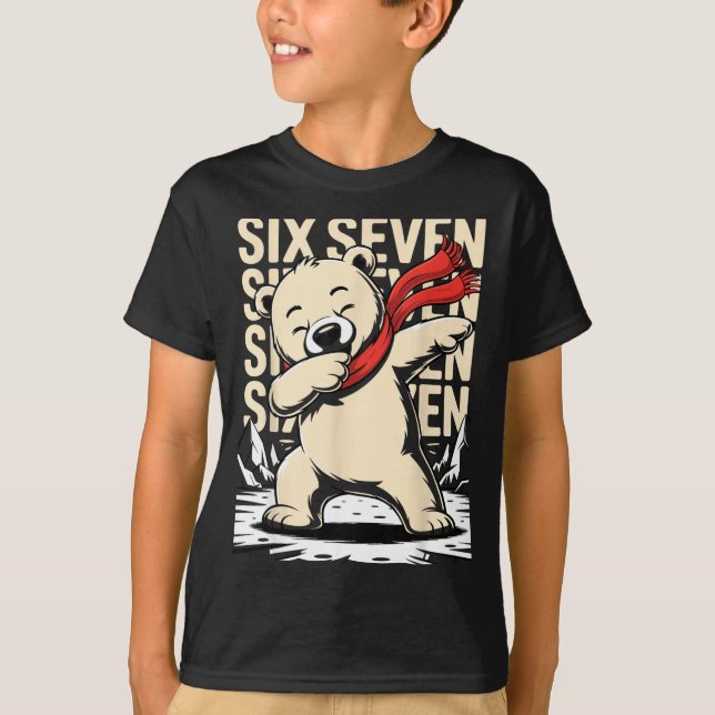 Camiseta Funny Christmas Bear Dabbing Xmas Dab Six Seven 67 (Anverso)