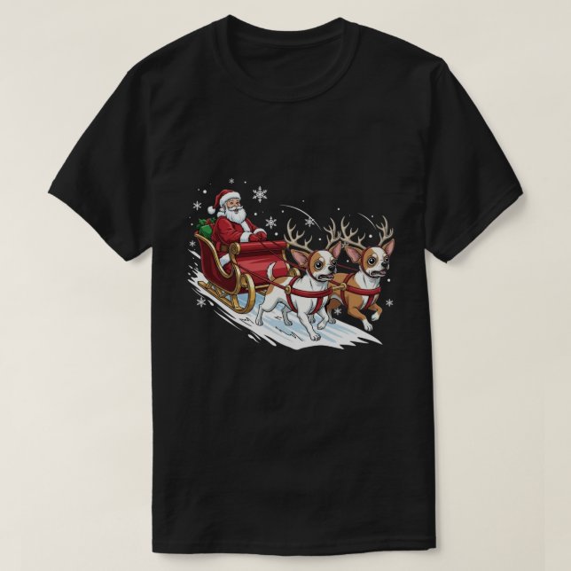 Camiseta Funny Christmas Chihuahua Dogs Lover Xmas (Diseño del anverso)