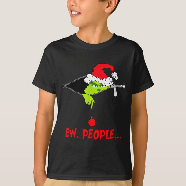 Camiseta Funny Christmas Ew People Men Women Kid Boys Girls (Anverso)