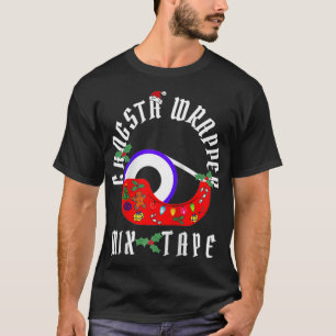 Camiseta Funny Christmas Gangsta Wrapper Mi Tape Design 3 