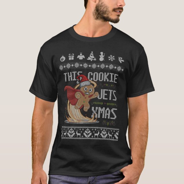 Camiseta Funny Christmas Gingerbread Superhero T-Shirt (Anverso)