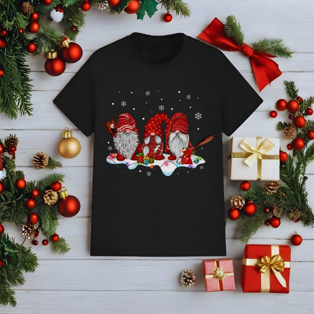 Camiseta Funny Christmas Gnomes Baseball  (Subido por el creador)