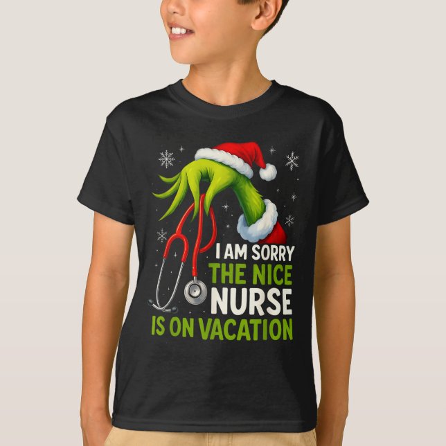 Camiseta Funny Christmas I Am Sorry The Niche Nurse Medical (Anverso)