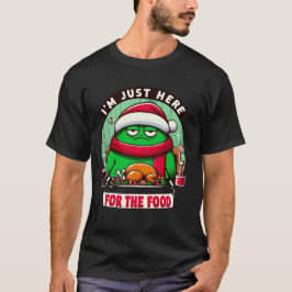 Camiseta Funny Christmas I’m Just Here for the Food Holiday