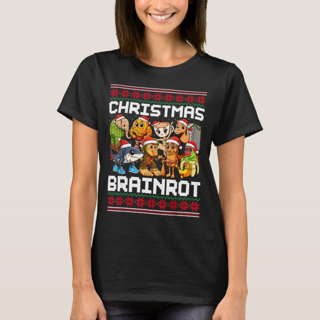 Camiseta Funny Christmas Italian Brain Rot For Men Women Bo (Anverso)