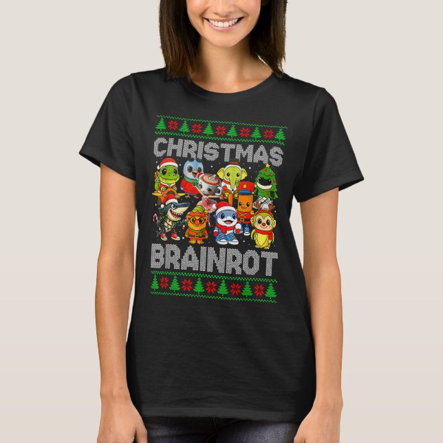 Camiseta Funny Christmas Italian Brain Rot Italian Brainrot (Anverso)