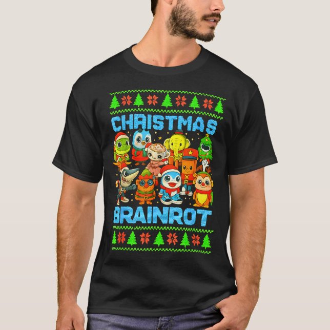 Camiseta Funny Christmas Italian Brain Rot Italian Brainrot (Anverso)