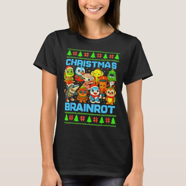 Camiseta Funny Christmas Italian Brain Rot Italian Brainrot (Anverso)