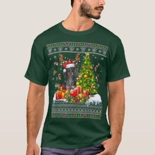 Camiseta Funny Christmas Lights Dachshund Dog Funny Xmas Ug