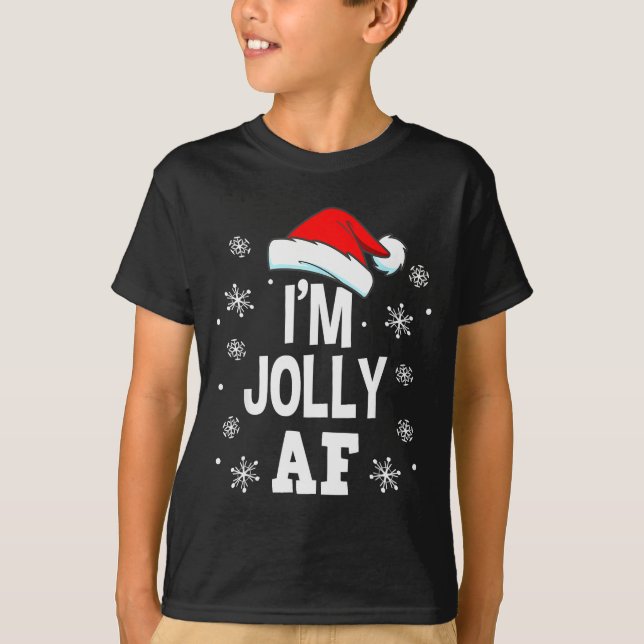 Camiseta Funny Christmas Naughty Adults Pajama, Santa I'm J (Anverso)
