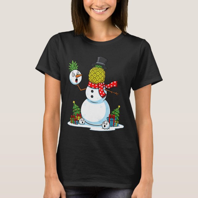 Camiseta Funny Christmas Ne Snowman Xmas Mens Womens Kids  (Anverso)