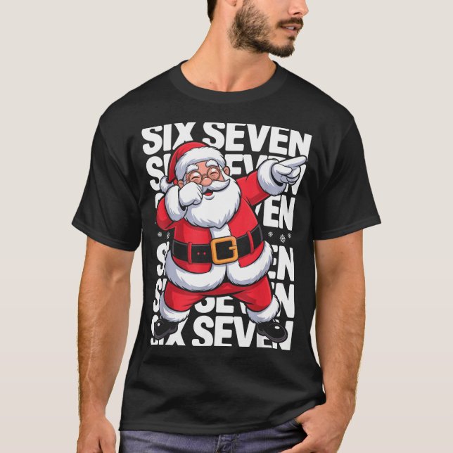 Camiseta Funny Christmas Santa Dabbing Xmas Dab Six Seven 6 (Anverso)