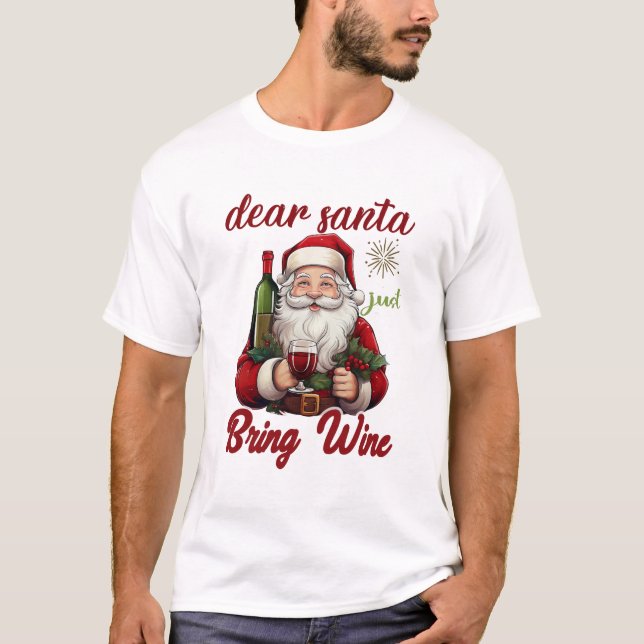 Camiseta Funny Christmas | Santa & Holiday Drinking Humor (Anverso)